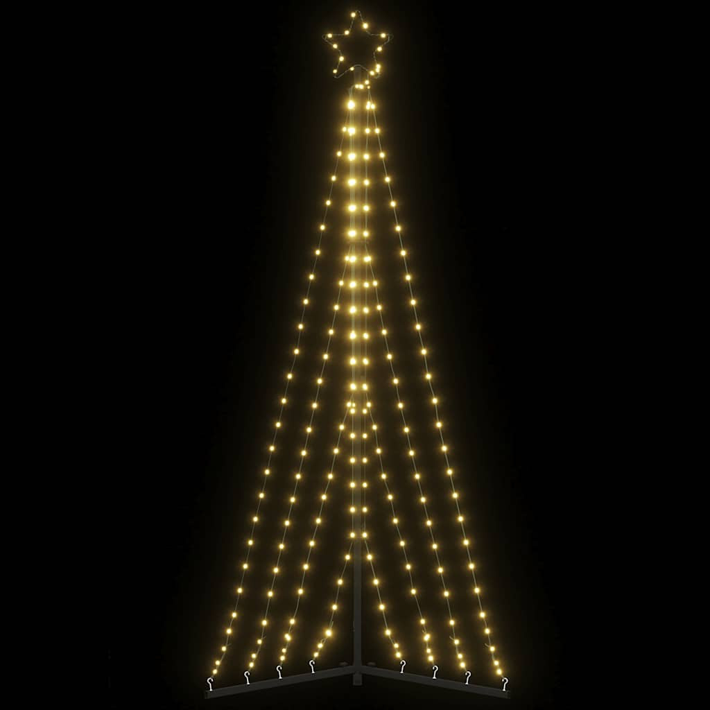 Meleg fehér LED karácsonyfa 339 LED 187 cm