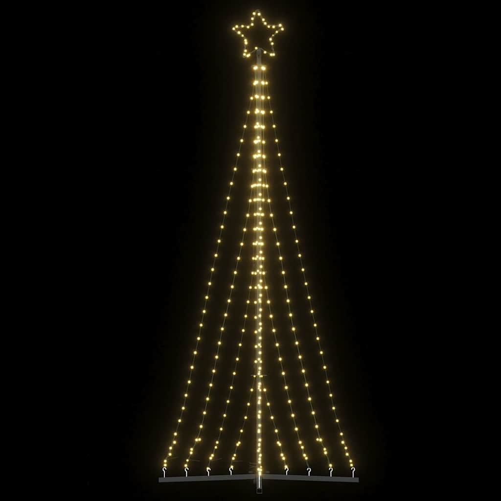 Meleg fehér LED karácsonyfa 447 LED 250 cm