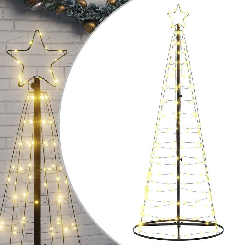 Meleg fehér LED karácsonyfa 200 LED 180 cm