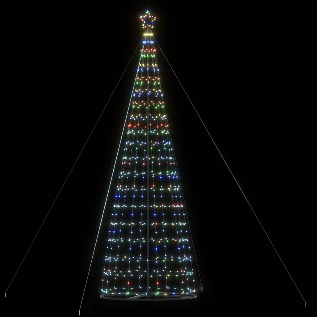 Színes LED karácsonyfa 1534 LED 500 cm