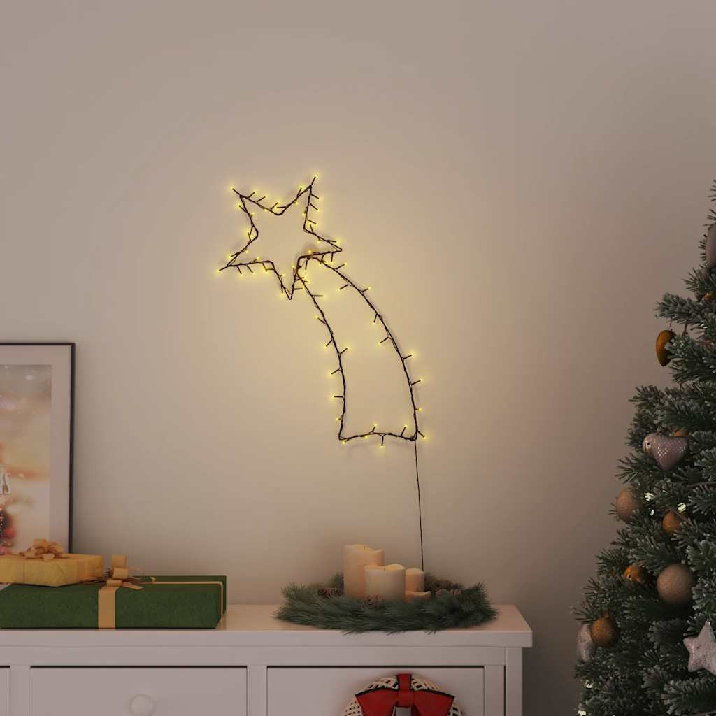 Meleg fehér karácsonyi fények Shooting Star sziluett 80 LED