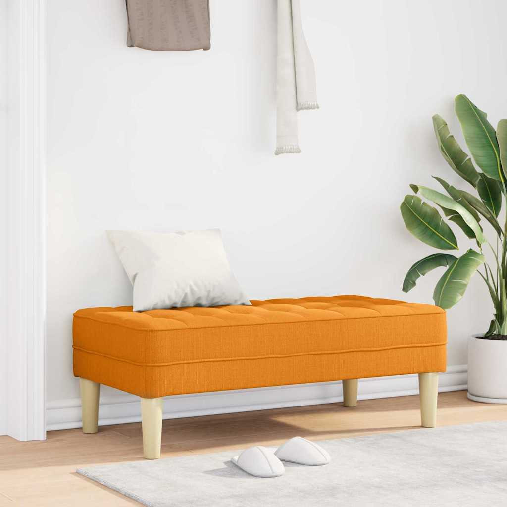 Pad párnával Sötét sárga 113 x 57 x 39 cm szövet