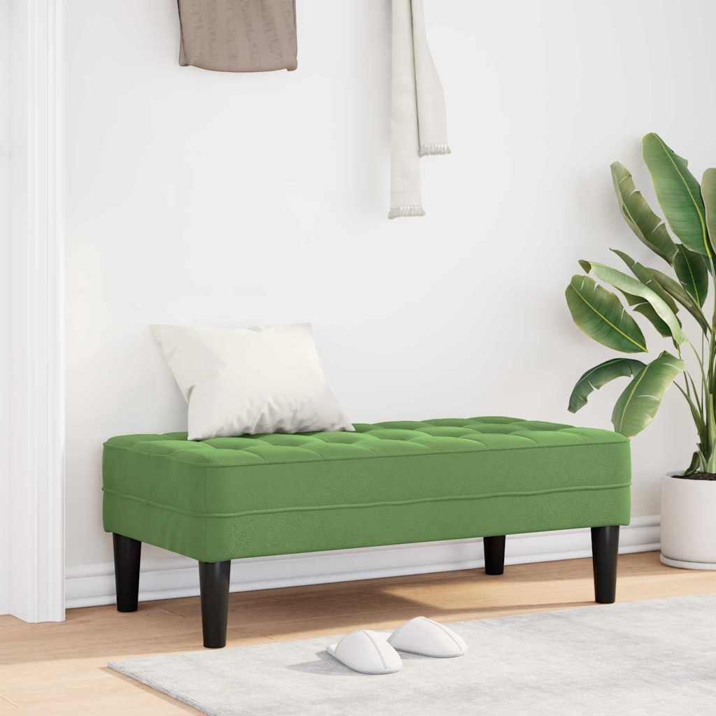 Pad párnával Világos zöld 113 x 57 x 39 cm Bársony