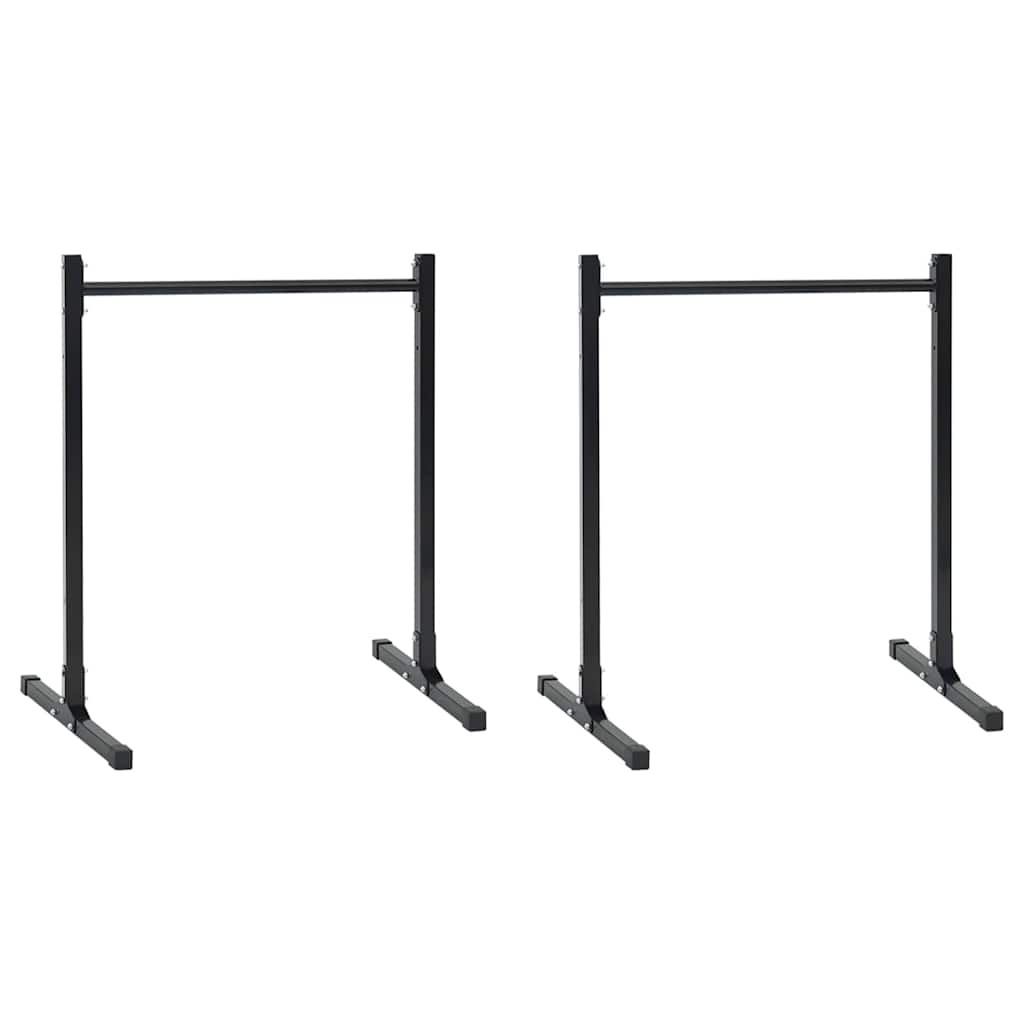 Lepedő állomás 2 db Fekete 55 x 90 x 104.5 cm Porszórt acél