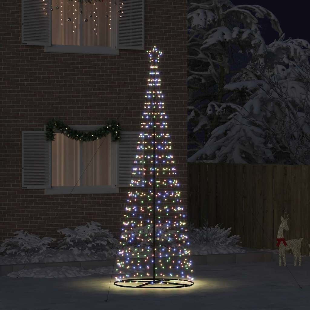 LED Karácsonyi Fenyő EKENAS 400 cm 800 LED Többszínű Acél