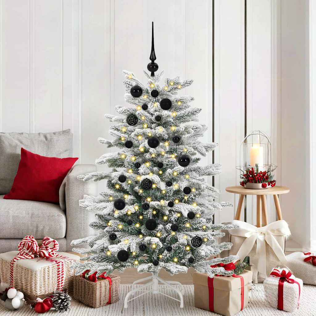 Karácsonyi Díszgömb Készlet 61 db 150 LED Meleg fehér Ø 6 cm