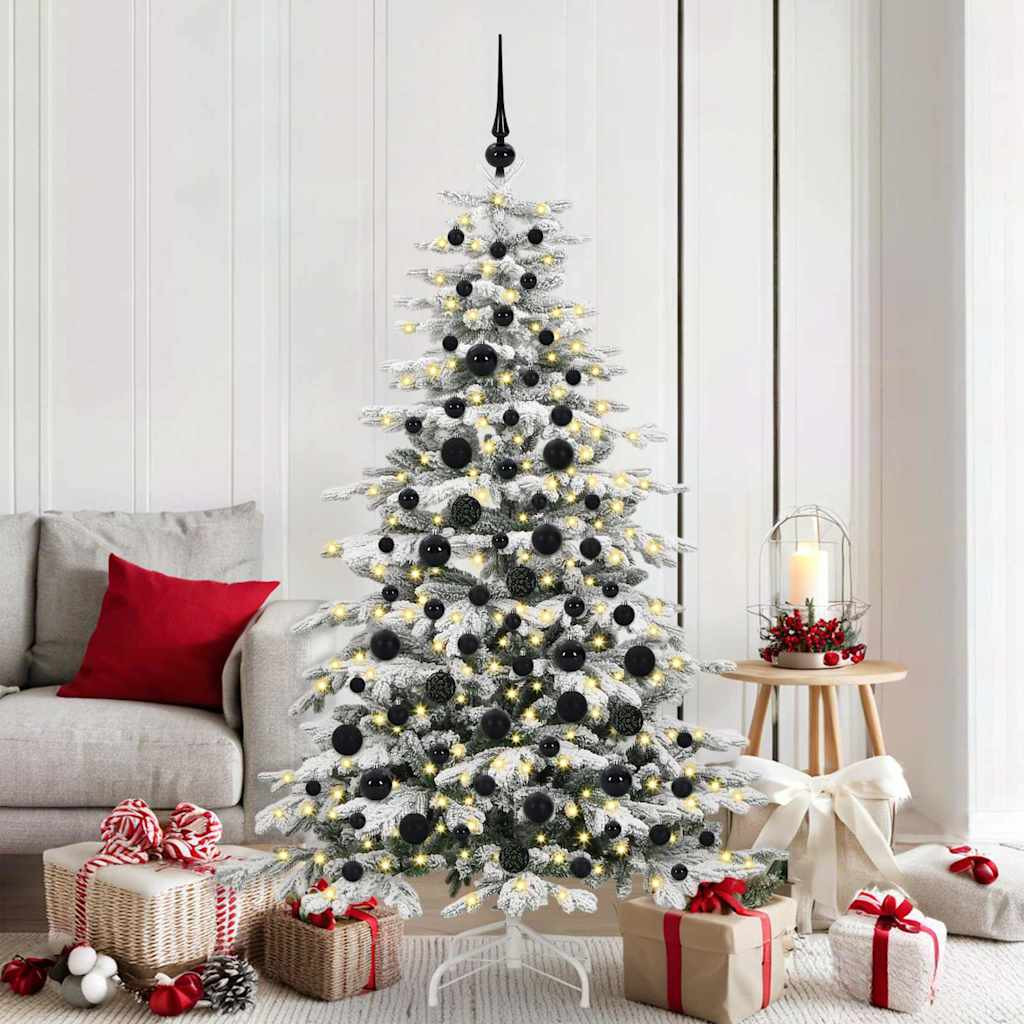 Karácsonyi Díszgömb Készlet 120 db 300 LED Meleg fehér Ø 6 cm