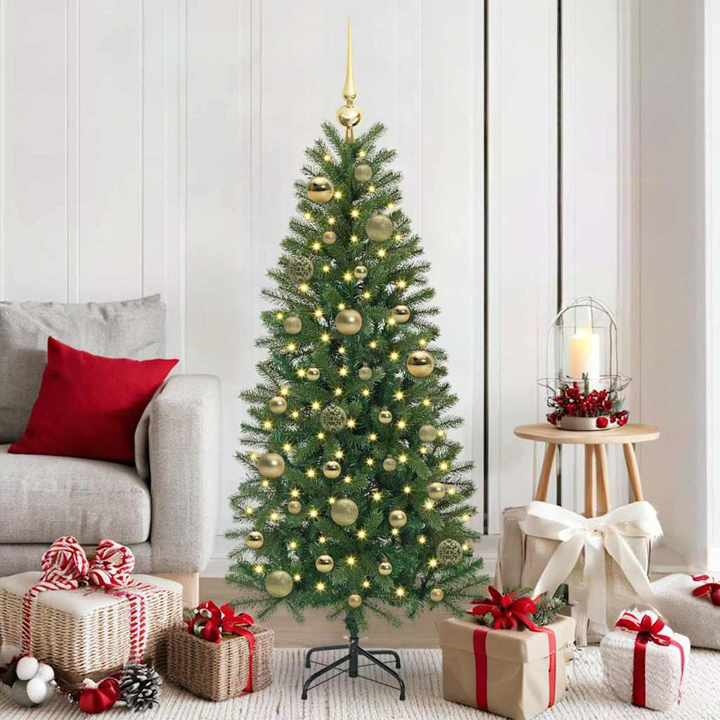 Karácsonyi Díszgömb Készlet 61 db 150 LED Meleg fehér Ø 6 cm