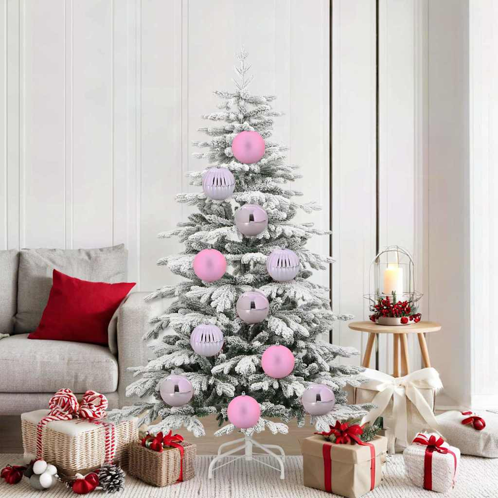 Karácsonyi Díszszett XL 9 db Rózsaszín Ø 15 cm Műanyag