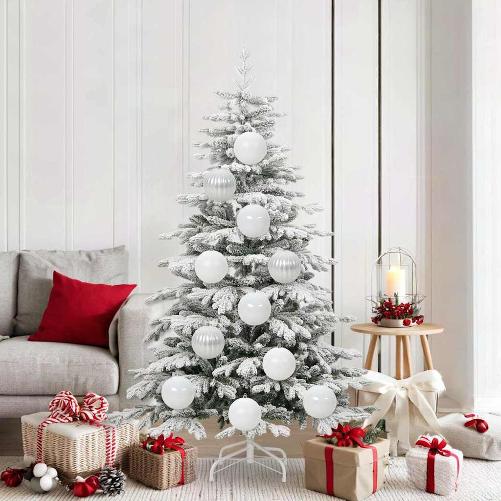Karácsonyi Díszszett XL 9 db Fehér Ø 15 cm Műanyag