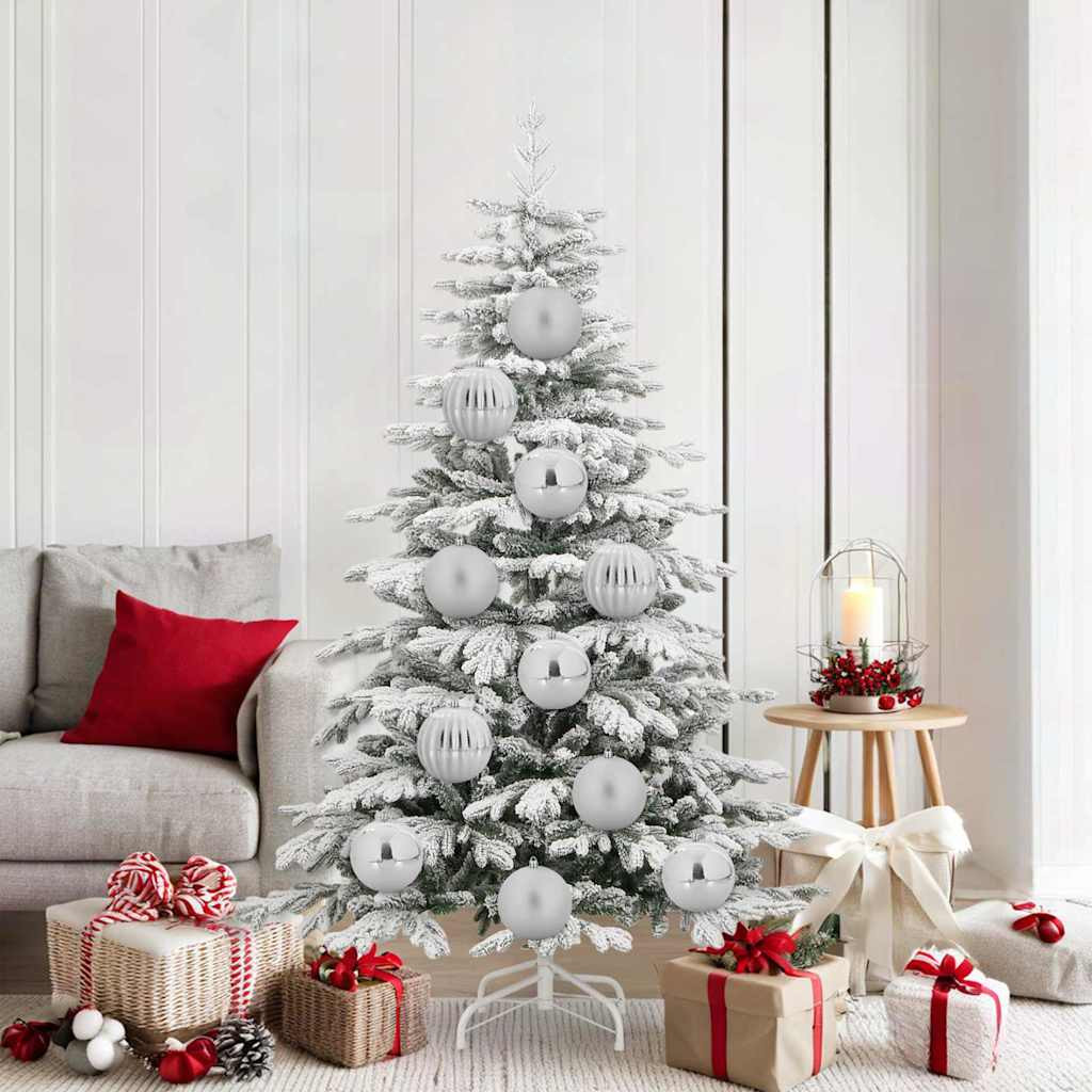 Karácsonyi Díszszett XL 9 db Ezüst Ø 15 cm Műanyag