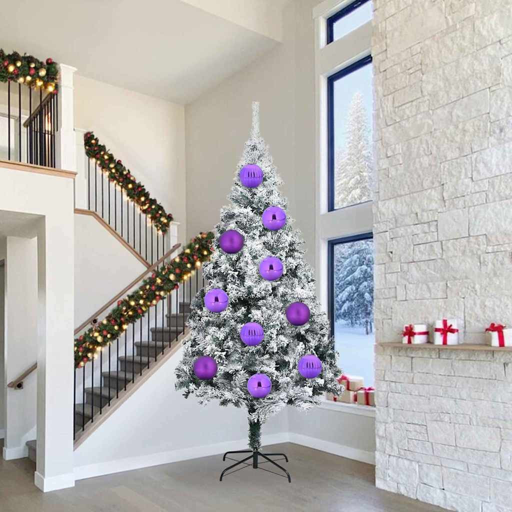 Karácsonyi Díszgömb Készlet XXL 3 db Lila Ø 25 cm Műanyag