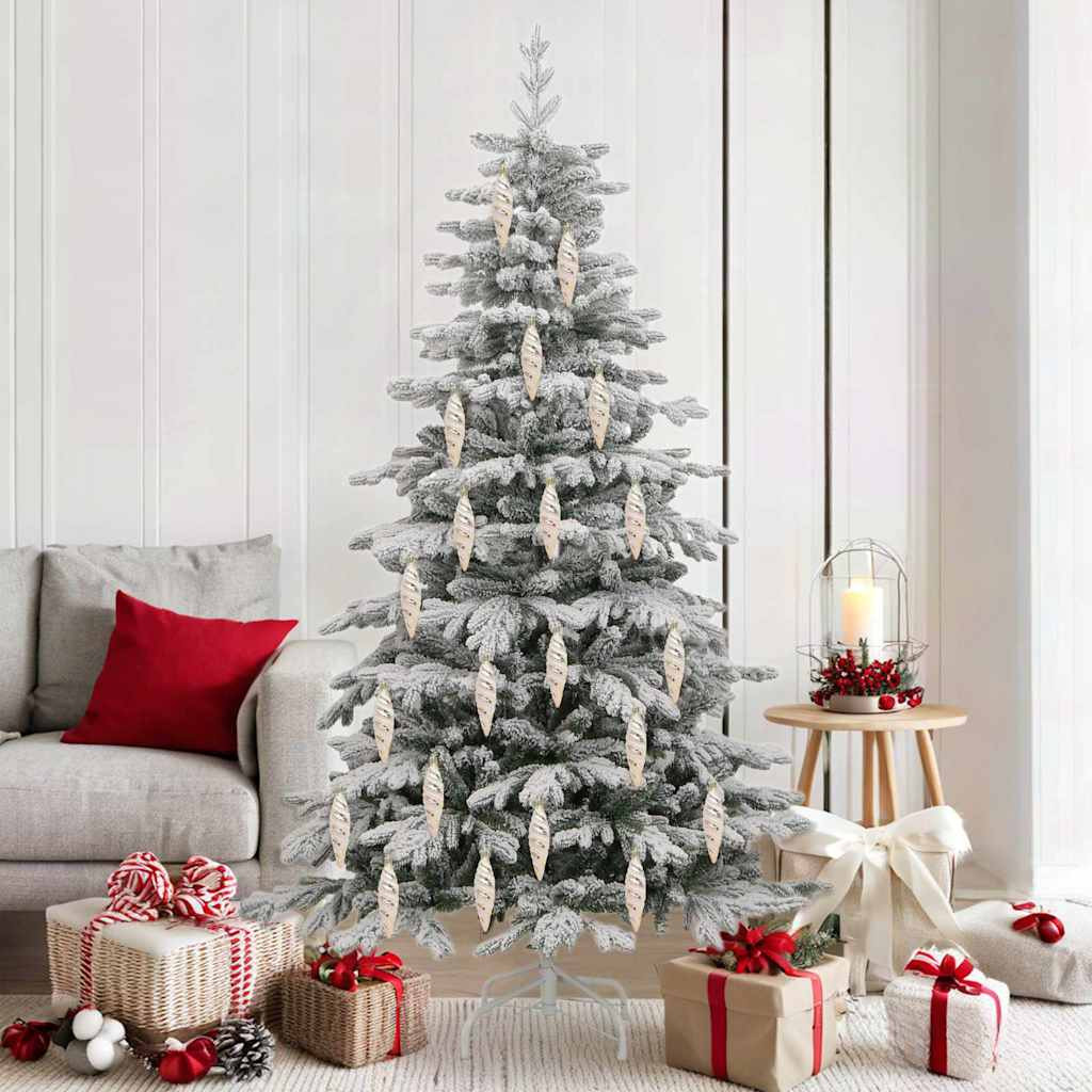 Karácsonyi Spirális Alakú Gömb 40 db pezsgőszín 3 x 11 cm