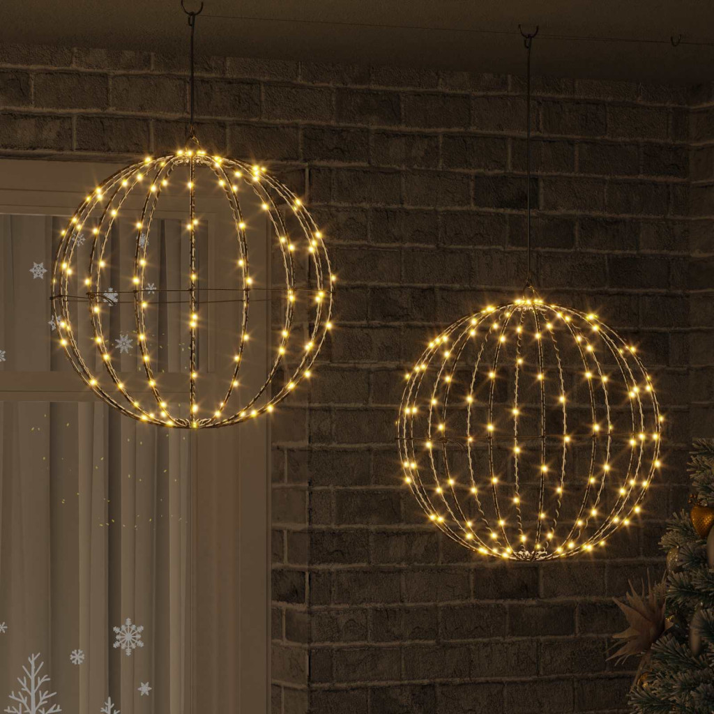 Karácsonyi csúcsdísz világítás 2 db 320 LED Meleg fehér