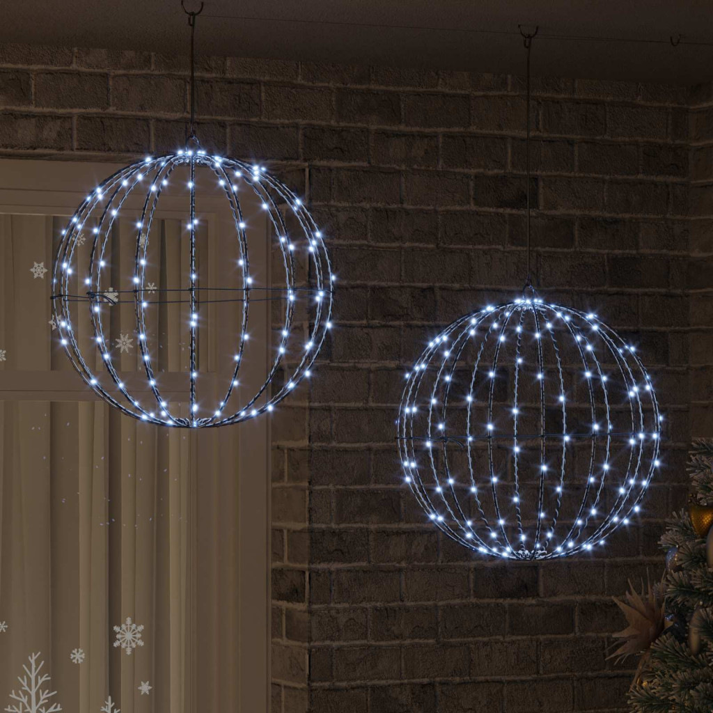 Karácsonyi csúcsdísz világítás 2 db 320 LED Hideg fehér