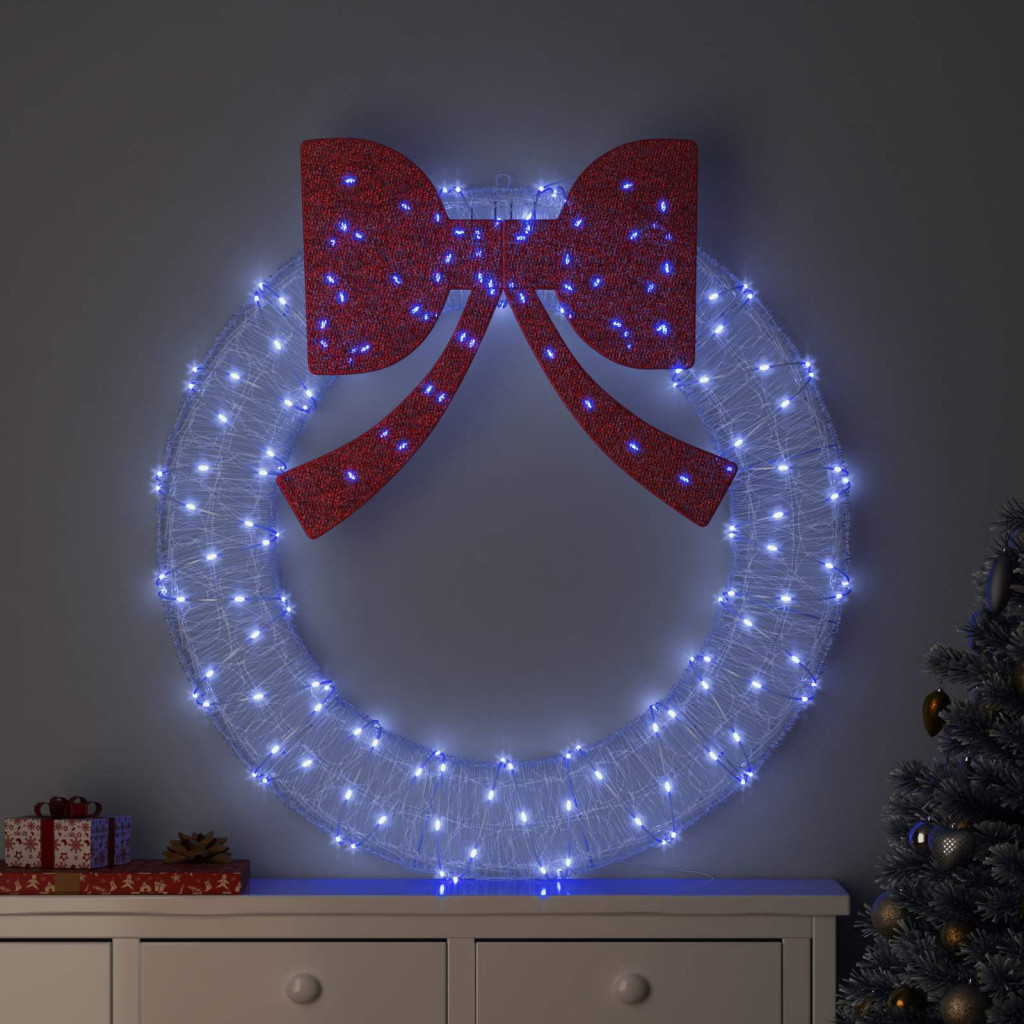 Koszorú 150 LED Kék 120 cm Akril