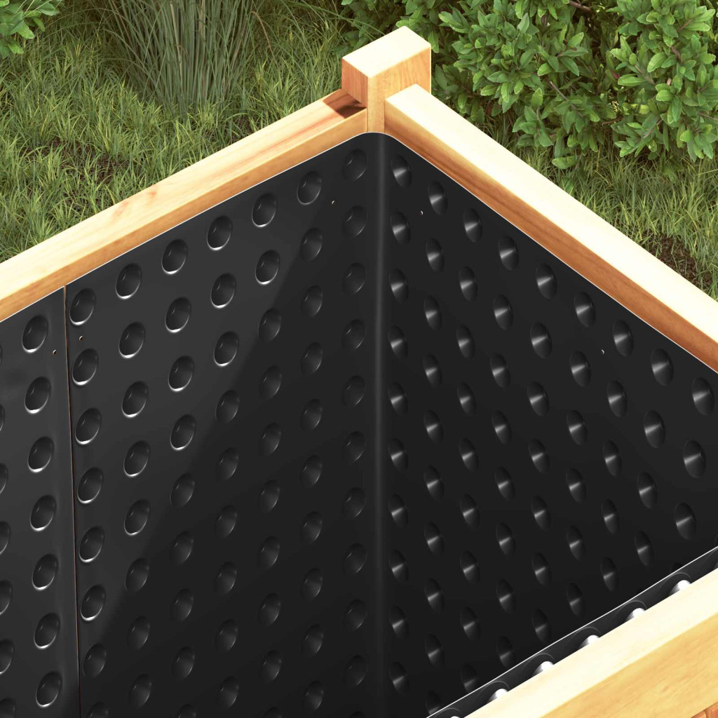 Bordázott vízelvezető lap 2 db Fekete 1 x 20 m HDPE