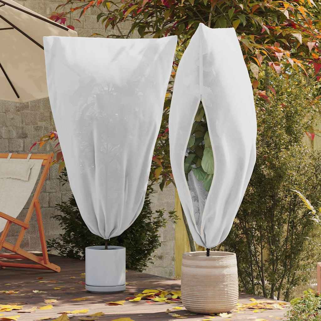Fagy Elleni Növény Gyapjú Fedők 5 db Fehér 1,55 x 1,55 m