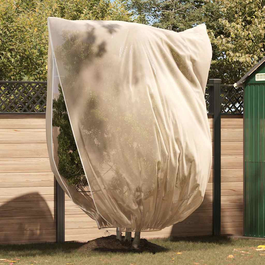 Fagy Elleni Növény Gyapjú Fedők 3 db Bézs 2,4 x 2 m