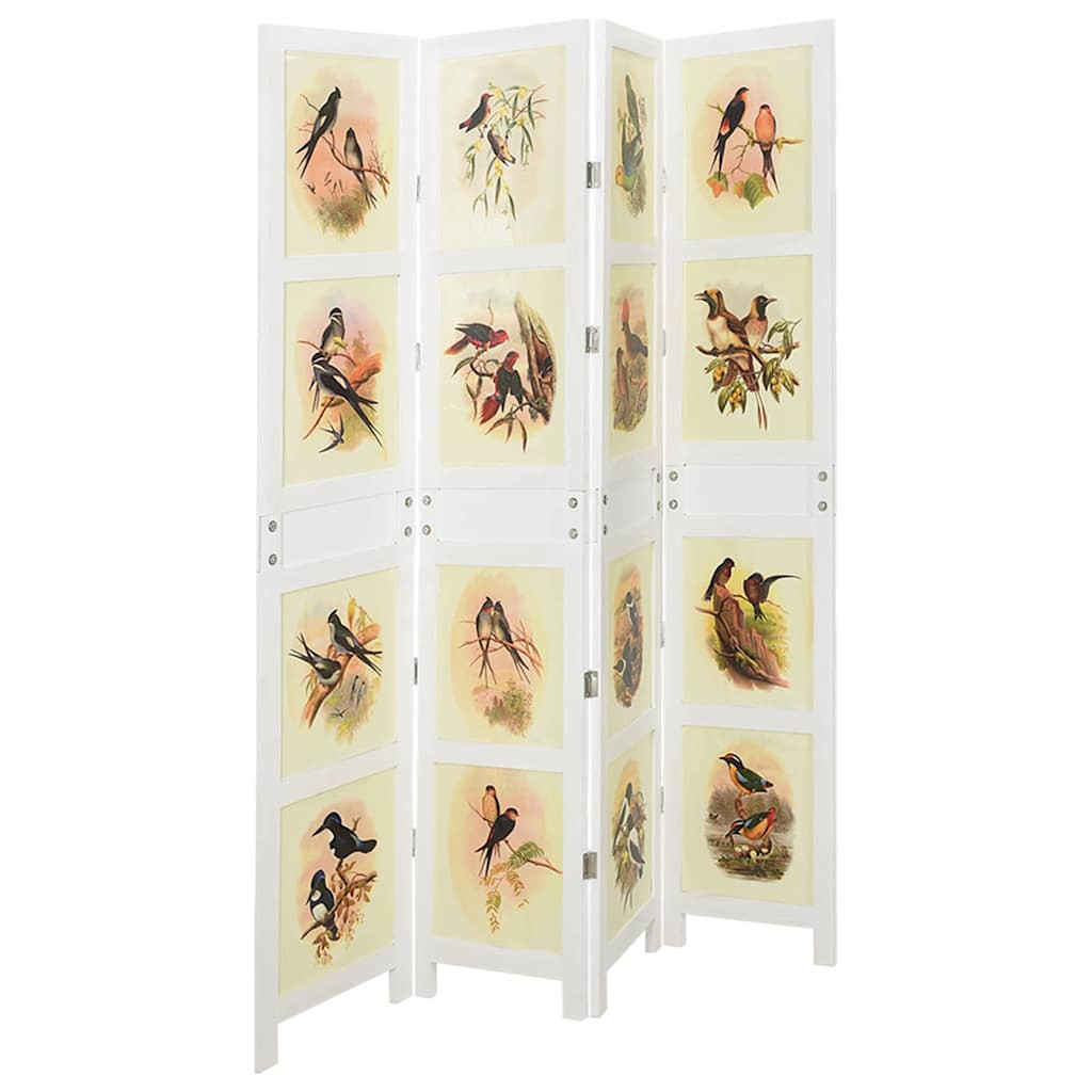 Térelválasztó panel fehér 141,5 x 165 cm MDF