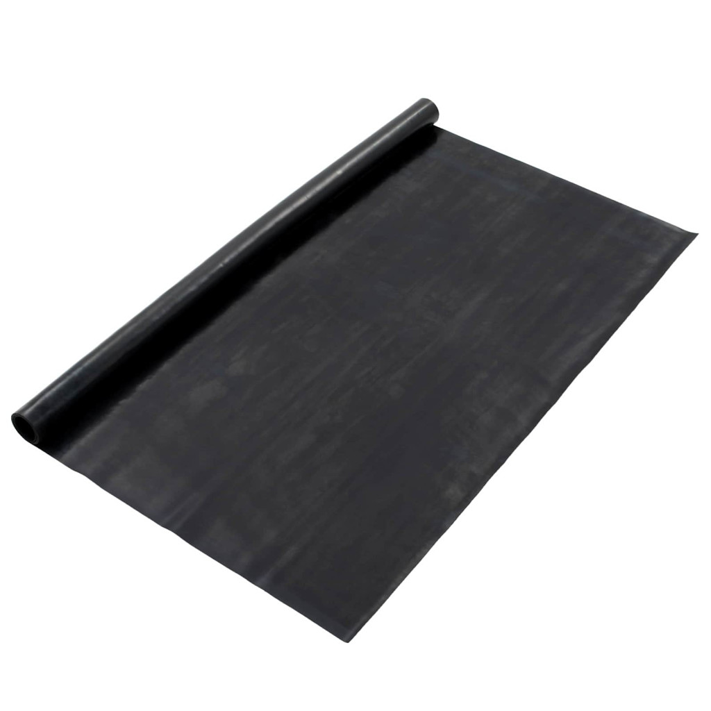 Padló Szőnyeg Fekete 1,2 x 5 m Gumi