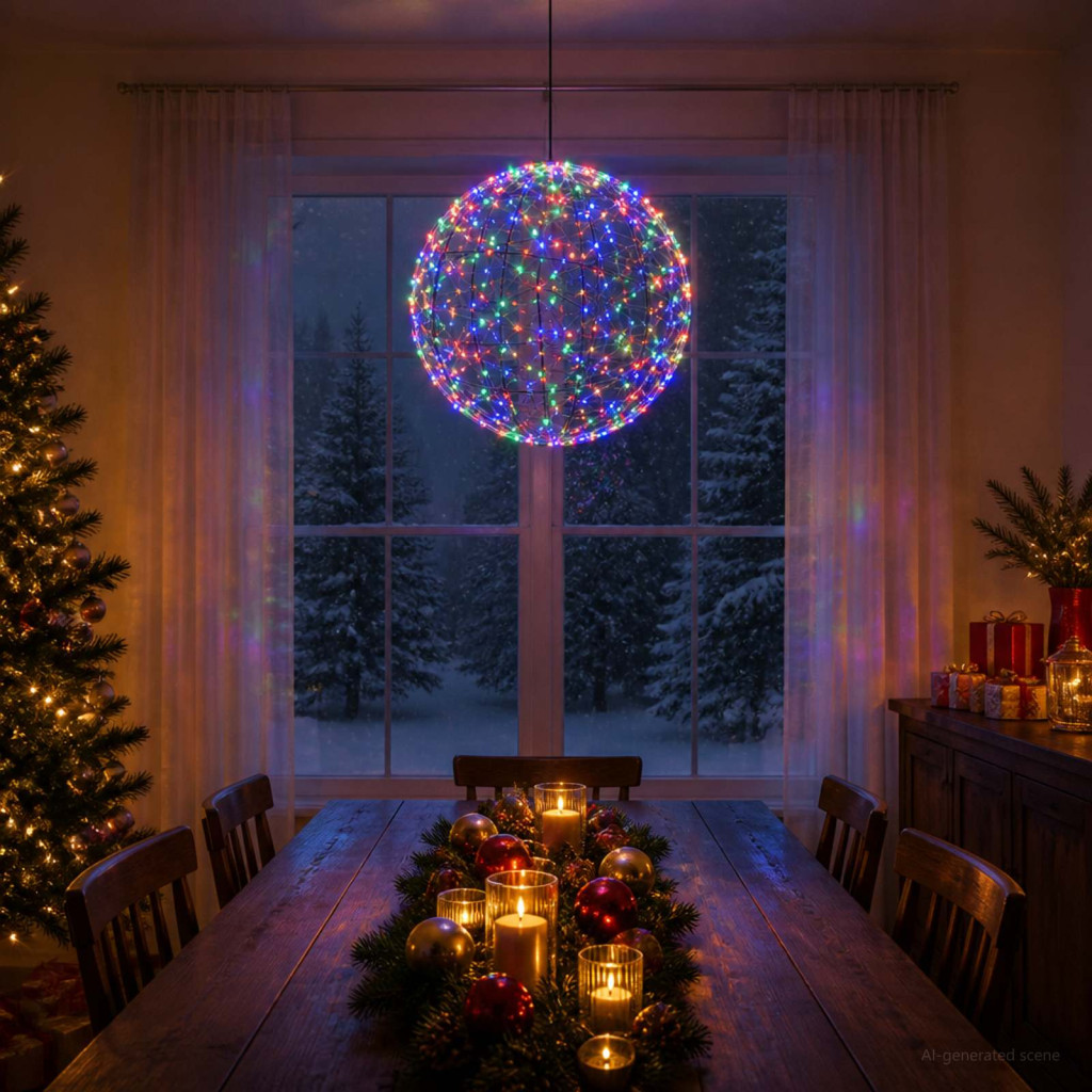 Karácsonyi csúcsdísz világítás 950 LED Többszínű