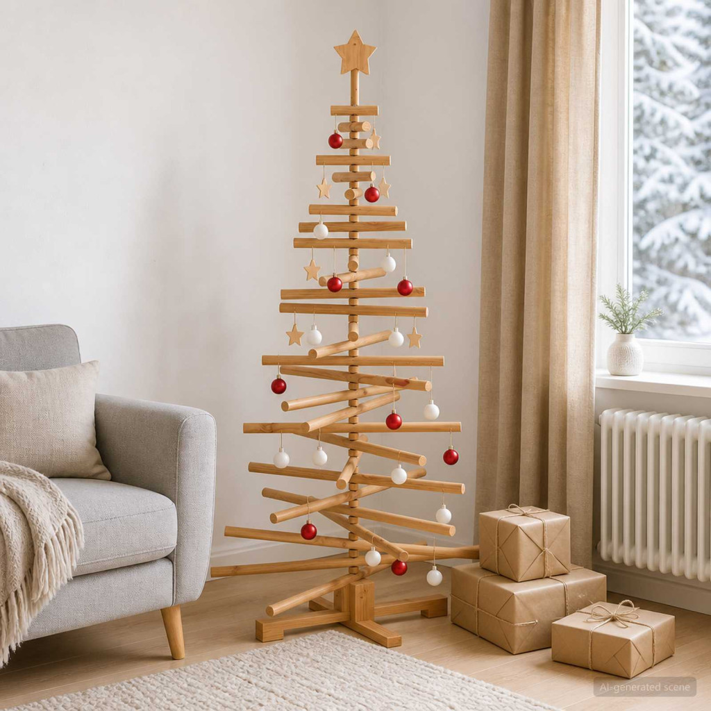 KOTKA fa karácsonyfa, 150 cm, barna