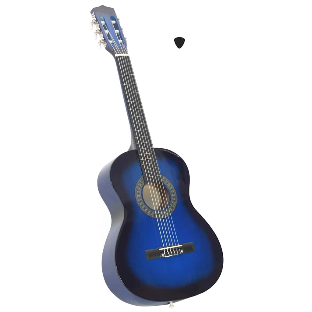Kék klasszikus gitár kezdőknek és gyerekeknek 3/4 36