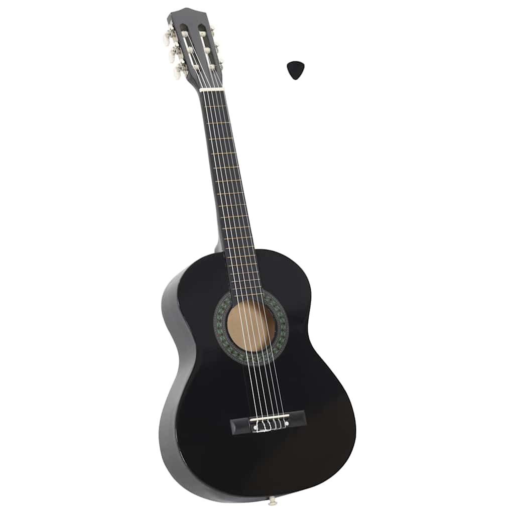 Fekete klasszikus gitár kezdőknek és gyerekeknek 1/2 34