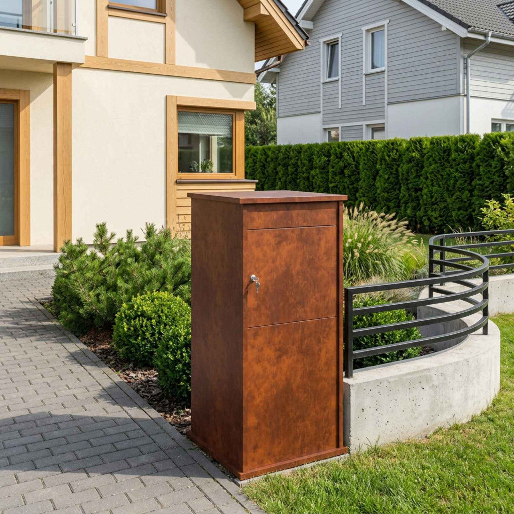 Postaláda Rozsdás 50 x 52 x 100 cm Időjárásálló Acél