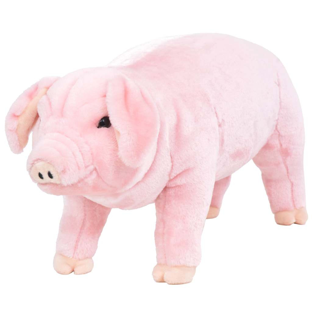 Rózsaszín álló malac plüssjáték XXL