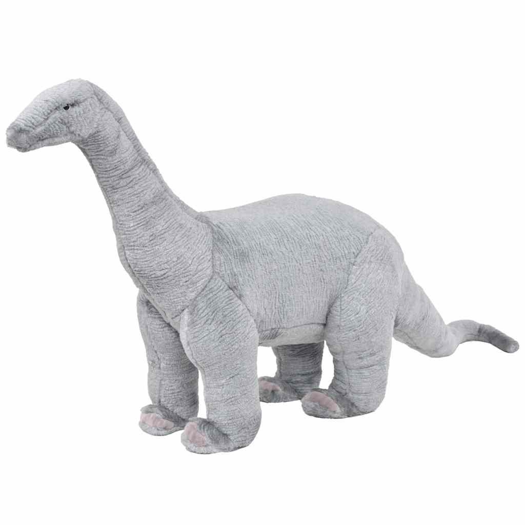 Szürke álló brachiosaurus plüssjáték XXL
